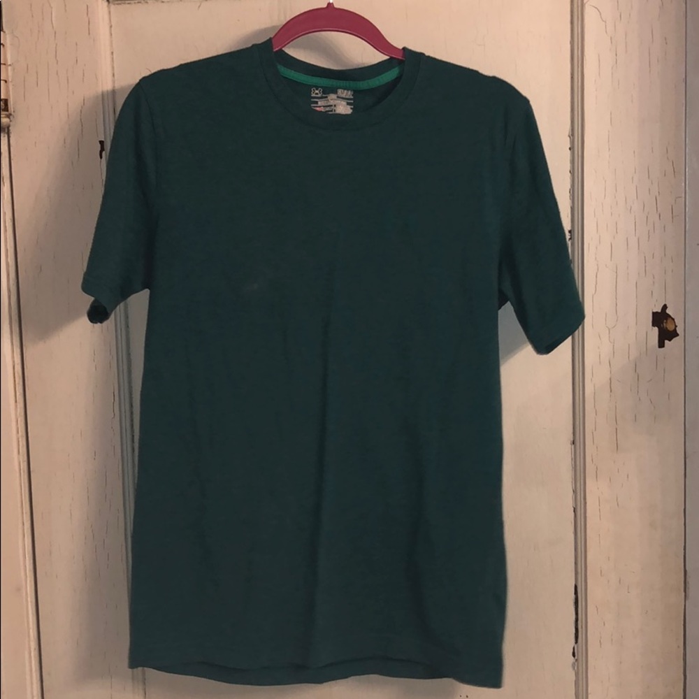 Under armour charged cotton teal t shirt
